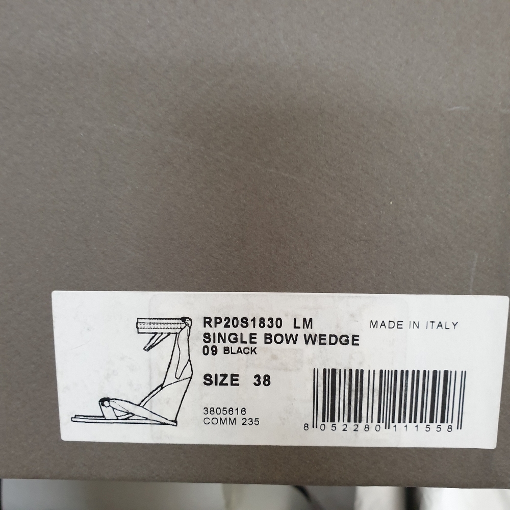 Rick Owens Single Bow Wedge leather - Picture 10 of 10